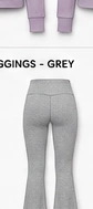 FOCUS Women's Flare Leggings Grey — back