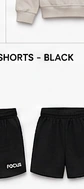FOCUS Shorts Black — back