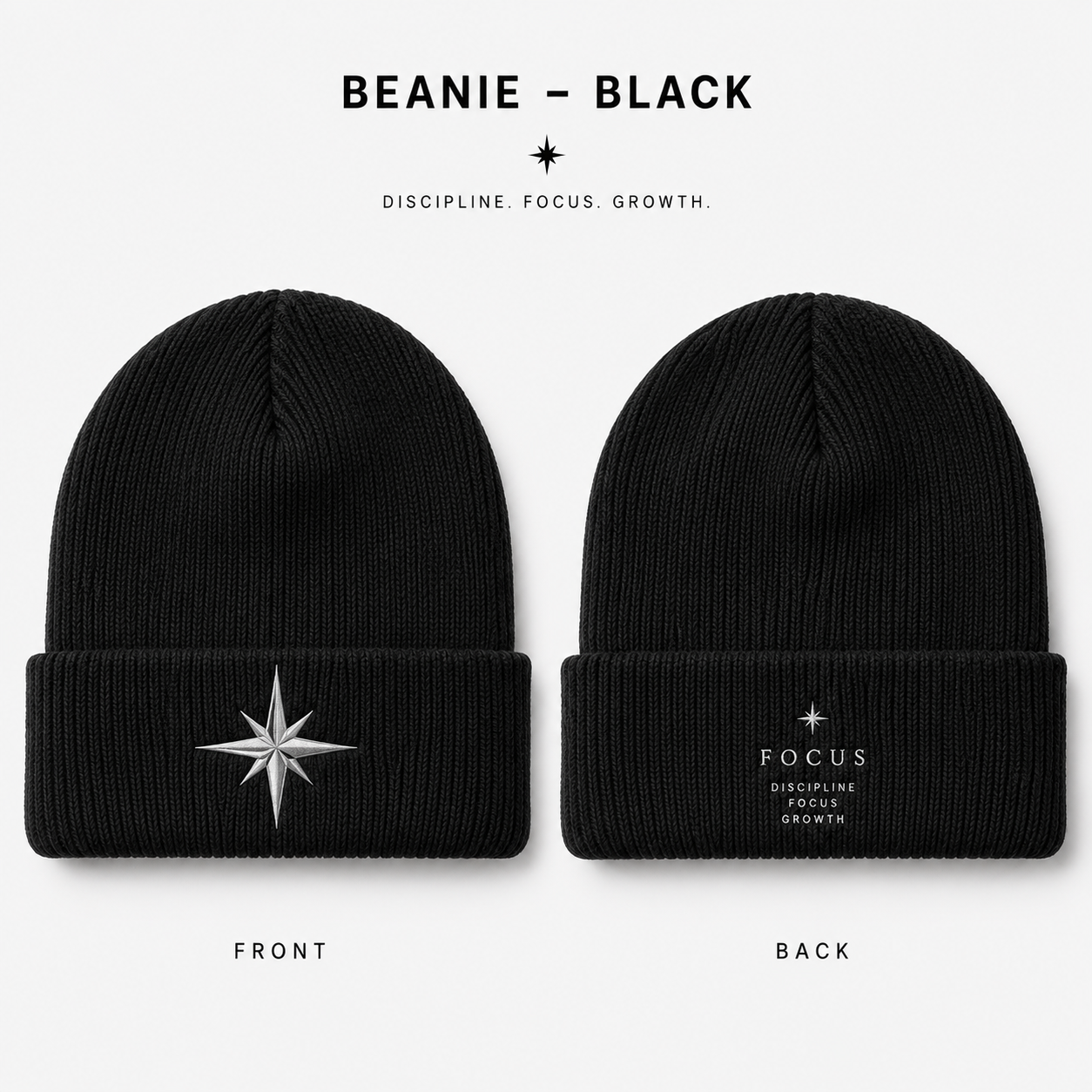 FOCUS Beanie Black